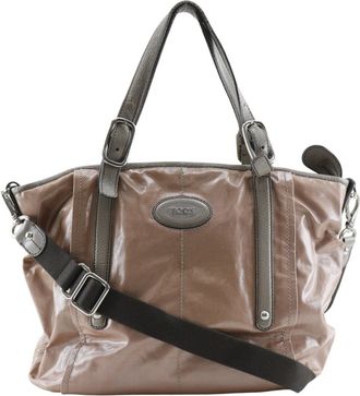 Tod's Brown Pvc Tote Bag (Pre-Owned)