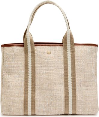 Rue de Verneuil Travers&eacute;e L Summer Tweed Tote bag - Beige - One Size