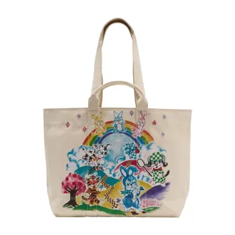 Kenzo Cotton Canvas Tote Bag - Beige