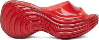 Diesel x Melissa platform wave sandals - women - Polyurethane/PVC/Polyvinyl Acetate (PVA)/PVC/Rubber - 36 - Red