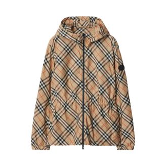 Burberry Dames, Jassen, Beige, Maat: M Leer