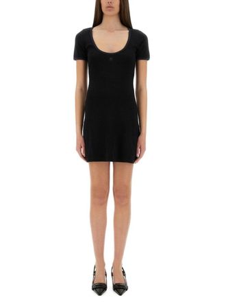 Courr&egrave;ges Holistic Contrast Mini Dress