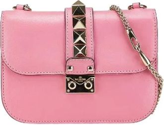 Valentino Pre-owned Cross Body Bags, female, Pink, Size: ONE SIZE Pre-owned Leather crossbody-bags