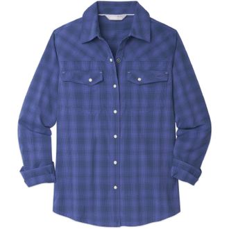 Stio Womens Eddy Long-Sleeve Shirt Blue M