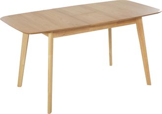 Beliani Mesa De Comedor Y Cocina Hoja Extensible Chapada En Madera De Roble Claro 120/150 X 75 Cm Madox