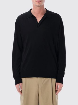 Roberto Collina Long-Sleeved Cotton-Blend Knitted Polo Shirt
