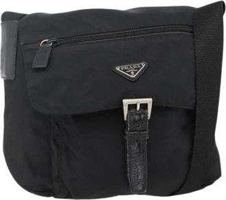 Prada Pre-owned Cross Body Bags, female, Black, Size: ONE SIZE Pre-owned Vintage Shoulder Bag