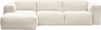 Studio Copenhagen home24 Studio Copenhagen Ecksofa Hudson IV Beige Webstoff 295x71x173 cm (BxHxT) Skandi