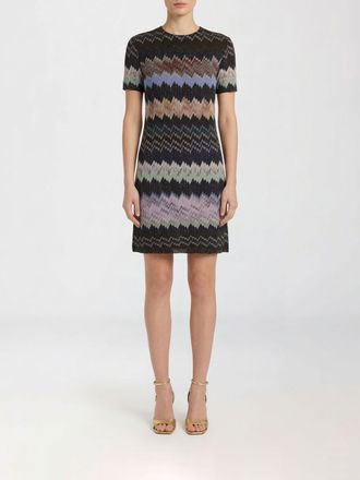 Missoni Abito mini Missoni in viscosa lurex con motivo zig-zag