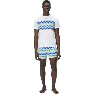 Missoni Short Sleeve T-shirt With Zigzag Insert in Multicoloured at Nordstrom, Size Xx-Large