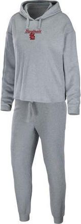 WEAR by Erin Andrews Womens WEAR by Erin Andrews Heather Gray St. Louis Cardinals Logo Pullover Hoodie & Pants Sleep Set at Nordstrom, Size Xx-Large