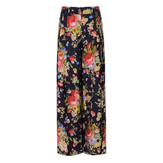 Essentiel Broeken, Dames, Veelkleurig, S, Jazzy Wide Leg Broek