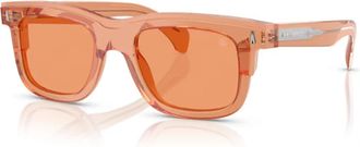 Moncler Peach/Orange Zonnebril Me 6004 - unisex - Zonnebrillen - Oranje - 51 MM - Accessoires