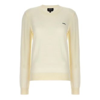 A.P.C. A.p.c., Truien & Vesten, Dames, Beige, L, Katoen, Victoria Sweater