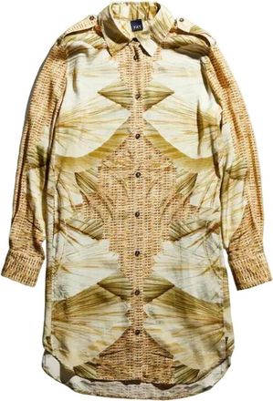 Fay Viscose Overhemd - Dames - Shirt Kleedjes - Veelkleurig - M - Kleedjes