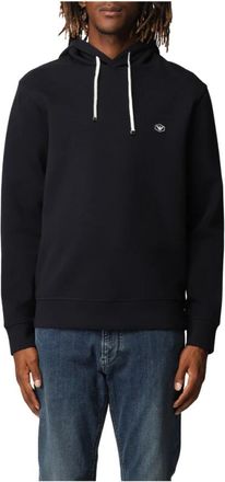 Emporio Armani Casual Sportieve Hoodie Blauw - Heren - Hoodies - Blauw - S - Katoen - Hoodies & sweatvesten
