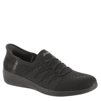 Skechers Modern Comfort Womens Womens Arya Swiftly Sneaker, Black Knit, 5 UK