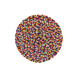 myfelt Lotte Filzkugelteppich, &Oslash; 90 cm