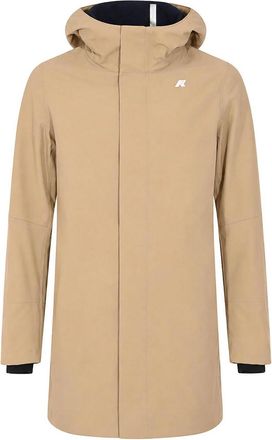K-Way Marlyn Bonded Long Jacket Beige Khaki