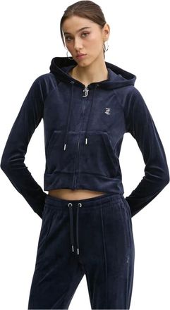 Juicy Couture Madison Hoodie - - Sweatshirts & Hoodies - Donna - Blu - XL