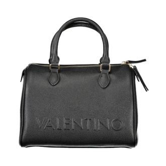 Valentino Handbags, female, Black, Size: ONE SIZE Polyethylene Handbag with Adjustable Strap and Internal Pocket