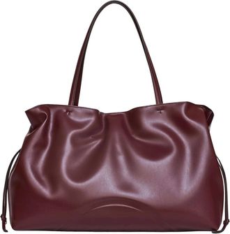 Tory Burch Ella Tote - Dames - Schoudertassen - Rood - ONE Size - Katoen - Tassen