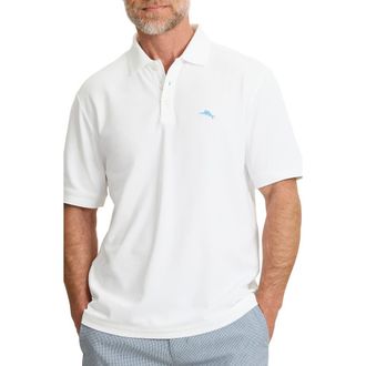 Tommy Bahama Emfielder Icon Solid IslandZone Polo in Bright White at Nordstrom, Size Xx-Large