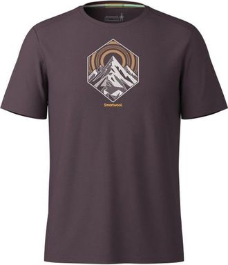 Smartwool Peak Energy Active Short Sleeve Graphic Shirt Merinoshirt für Herren | grau