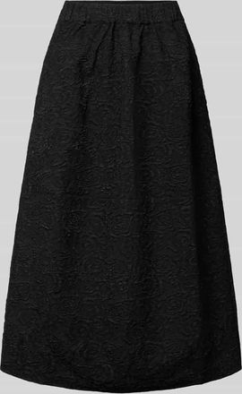 Copenhagen Muse Midirock im Allover-Look Modell ROSIE in Black, Gr&ouml;&szlig;e XL