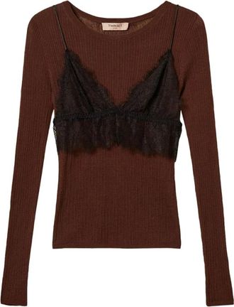 Twinset Mujer, Jerseys, Marr&oacute;n, Talla: M