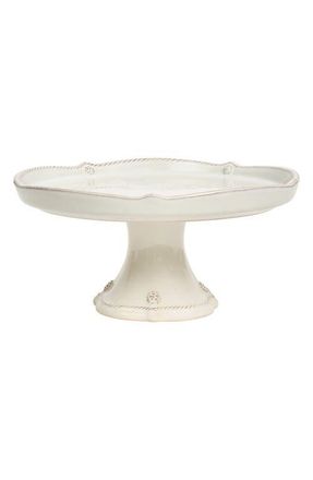 Juliska Berry & Thread Petite Ceramic Cake Stand in Whitewash at Nordstrom