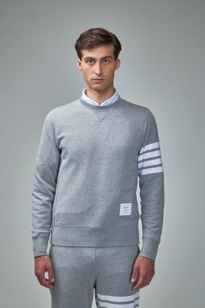 Thom Browne Classic Sweatshirt In Classic Loopback