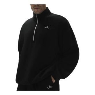 Alo Accolade 1/4 Zip Pullover Black U3040RG-794370387