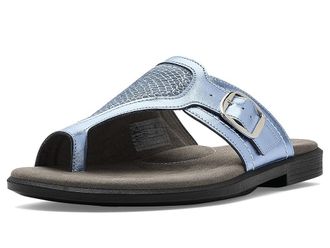 SAS Market Comfort Slide Sandals Womens Sandals Spring Blue : 10.5 M - Medium (B), Leather
