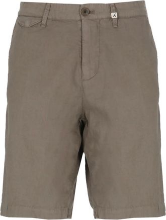 Myths Korte Broeken, Heren, Grijs, M, Katoen, Grijze katoenen Bermuda shorts met zakken