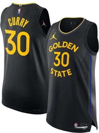 Jordan Brand Mens Jordan Brand Stephen Curry Black Golden State Warriors 2024/25 Authentic Jersey - Statement Edition at Nordstrom, Size 48