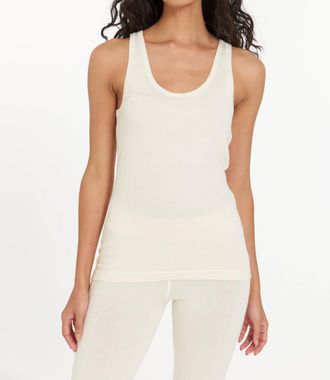 Leimere Tucson U-Neck Tank In Antique White