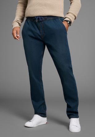 Arizona Schlupfjeans ARIZONA, Herren, Gr. 4XL, N-Gr, dunkelblau us, Denim/Jeans, Obermaterial: 81% Baumwolle, 17% Polyester, 2% Elasthan, Basic, comfort fit l