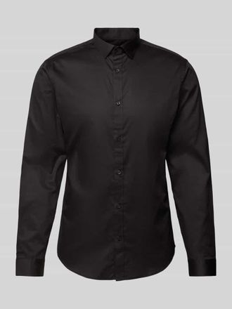 Jack & Jones Slim Fit Freizeithemd mit Kentkragen Modell CARDIFF in Black, Größe XXL