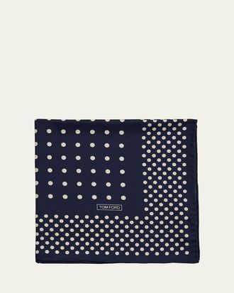 Tom Ford Mens Silk Pocket Square