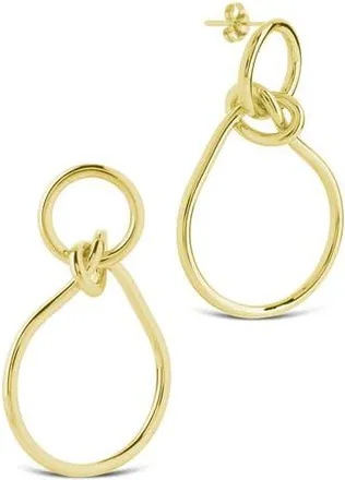 Sterling Forever Aubree Twist Knot Dangle Earrings in Gold at Nordstrom Rack