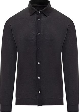 FILIPPO DE LAURENTIIS Black Jersey Shirt Filippo De Laurentiis
