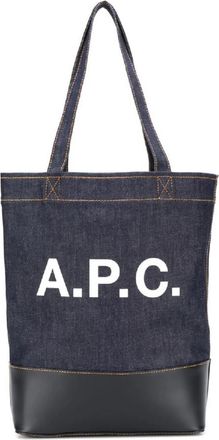 A.P.C. Axel Tote - unisex - Shoppers - Blauw - ONE Size - Katoen - Tassen