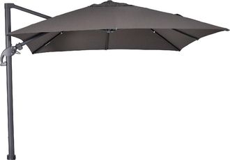 ED&Egrave;N JARD&Iacute; Parasol P&eacute;ndulo Aluminio Antracita Tejido Olefin 200g Rotaci&oacute;n 360&deg;