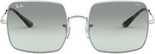 Ray-Ban 54mm Evolve Photochromic Square Sunglasses in Silver at Nordstrom Rack