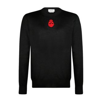 Alexander McQueen Black Skull Logo Jumper Jumper