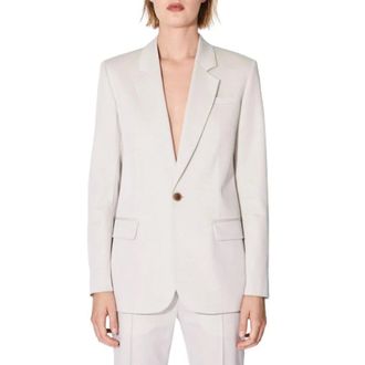 Barbara Bui Jassen, Dames, Beige, S, Veste costume alpaga