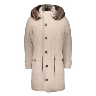 Moorer Heren, Mantels, Beige, Maat: M Wol