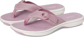 Clarks Breeze Reyna Womens Sandals Purple Synthetic : 12 B - Medium