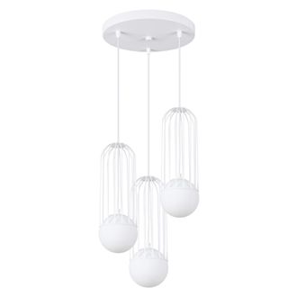 Sollux Lighting L&aacute;mpara de techo blanco acero alt. 115